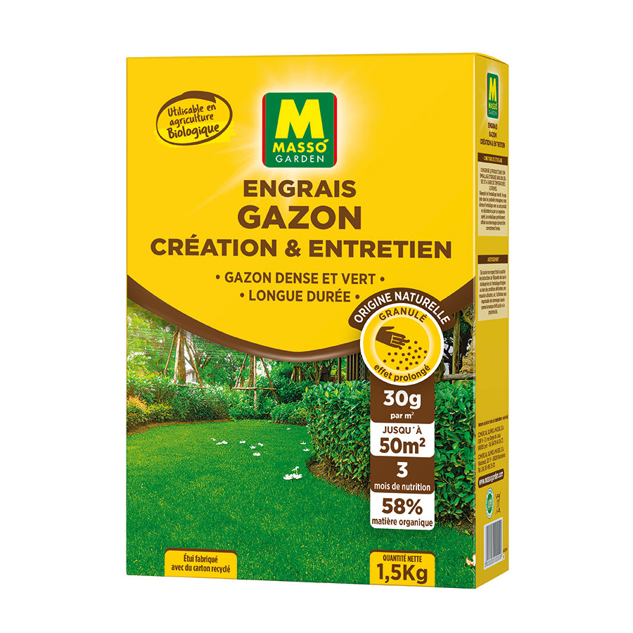 ENGRAIS GAZON CRÉATION & ENTRETIEN ( 1.5KG )