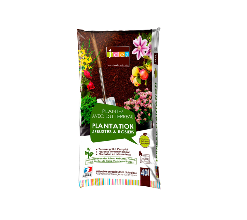 TERREAU PLANTATION ARBRES & ROSIERS J'DEA