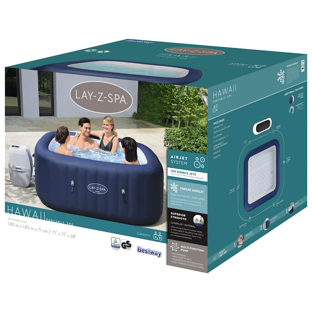 Bestway Bestway Cuve Thermale Gonflable Lay-Z-Spa Hawaii Airjet