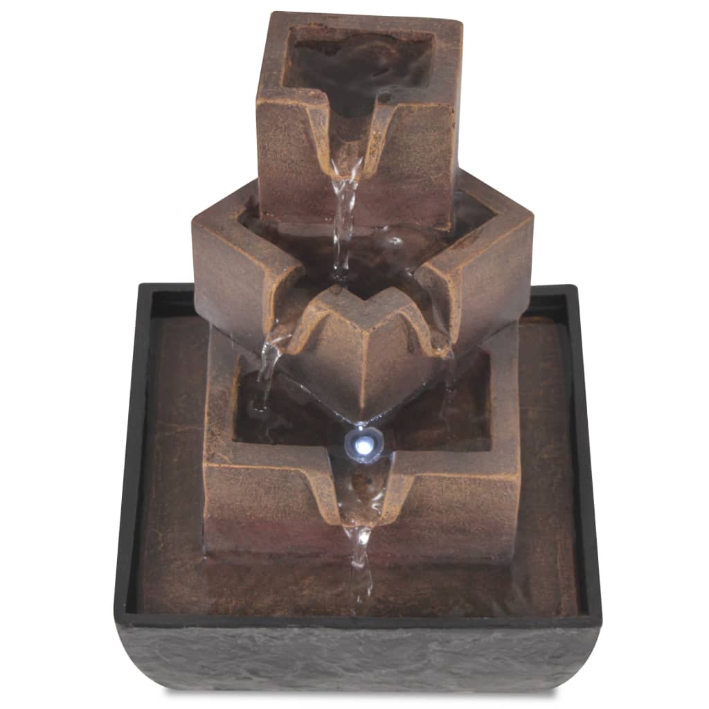 Fontaine D'intérieur Avec Lampe Led Polyrésine