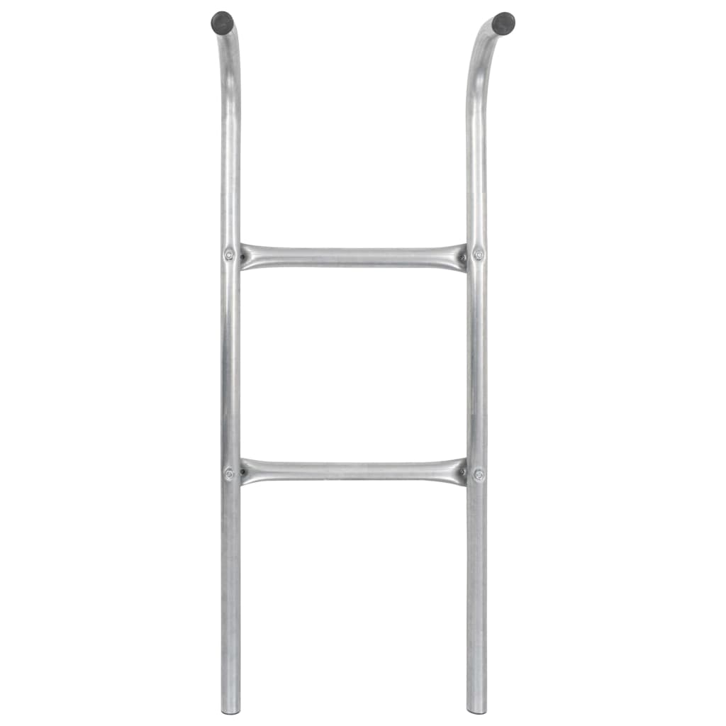 Échelle De Trampoline À 2 Marches Acier Argenté 102,6 Cm