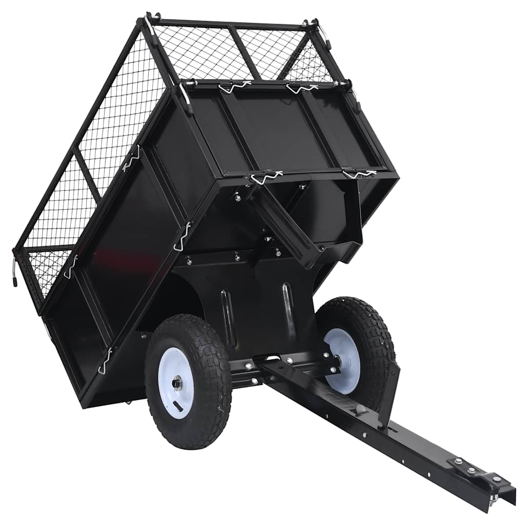 Remorque Basculante Pour Tondeuse De Pelouse Charge De 150 Kg
