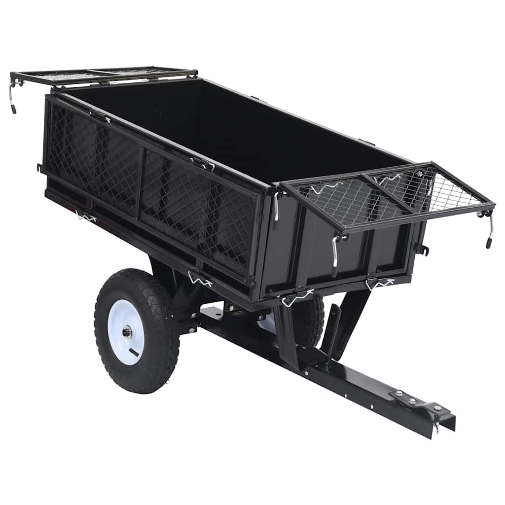 Remorque Basculante Pour Tondeuse De Pelouse Charge De 150 Kg