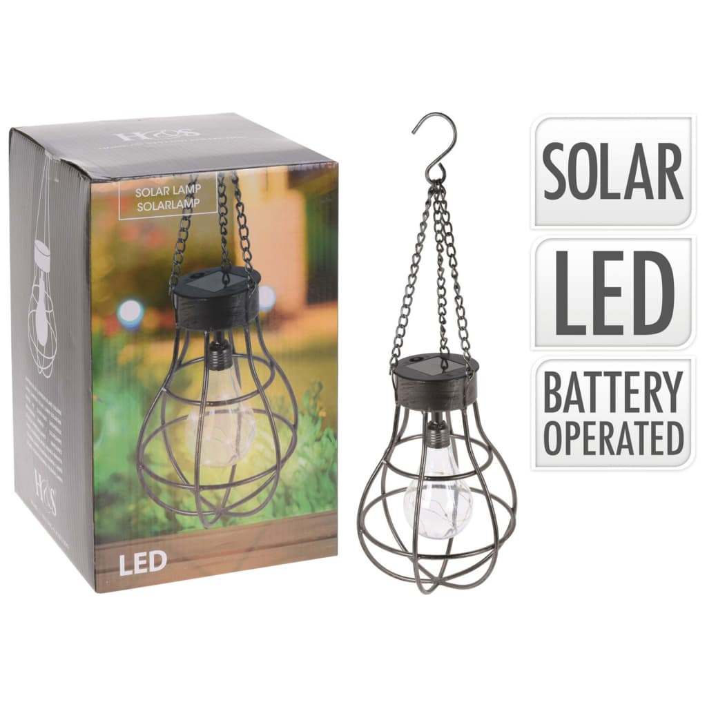 Progarden Progarden Lampe À Ampoule Solaire Métal Avec 10 Led