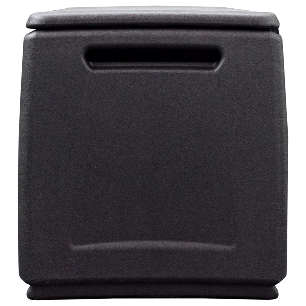 Boîte De Rangement De Jardin 330 L Gris Foncé Noir