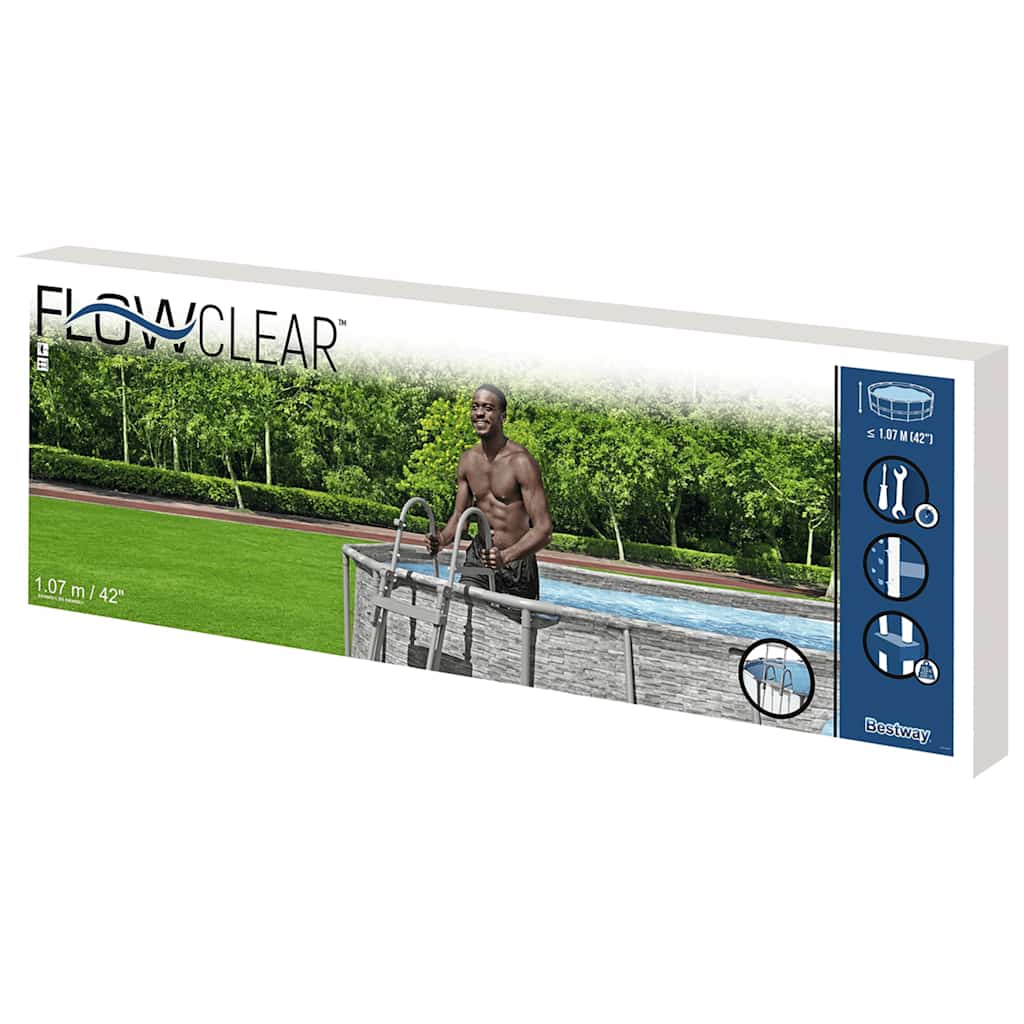 Bestway Bestway Échelle De Piscine À 4 Marches Flowclear 107 Cm