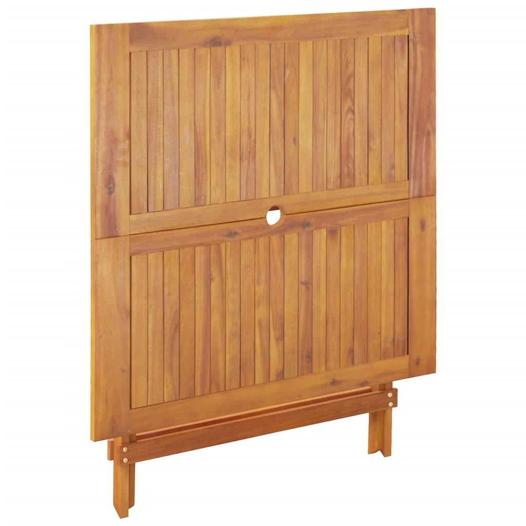 Ensemble À Manger De Jardin 5 Pcs Tissu Et Bois Massif