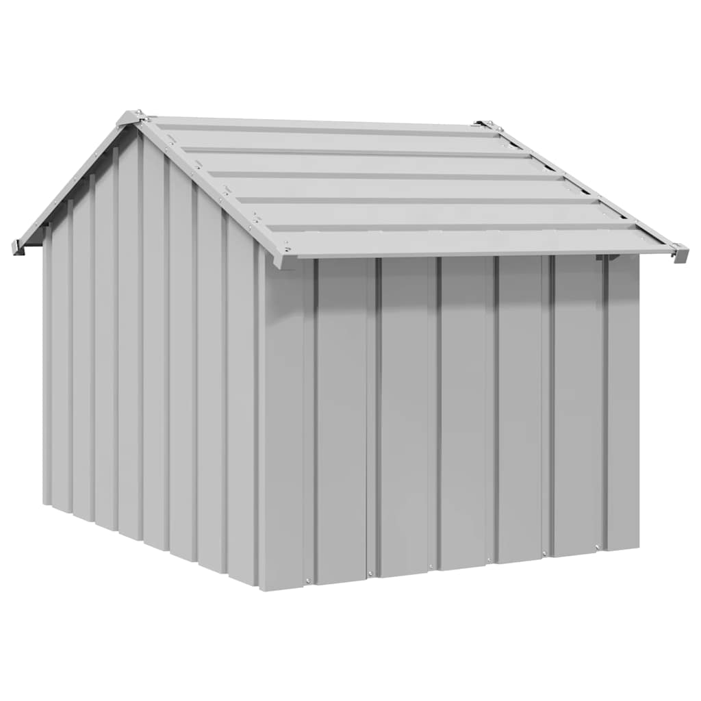 Niche Pour Chien Avec Toit Noir Acier Galvanisé