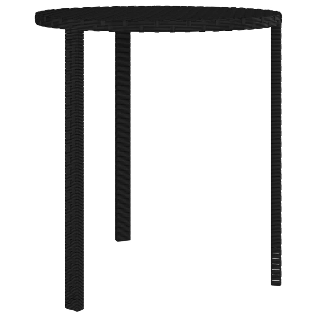 Tables D'appoint De Jardin 3 Pcs Résine Tressée
