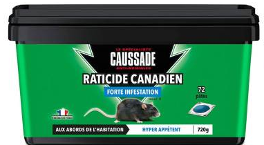 Raticide canadien ( 72 pâtes )