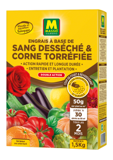 Engrais à base de sang desséché et corne torréfiéen 1,5kg
