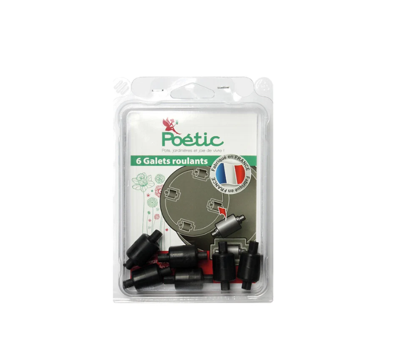 Galets roulants pour pots de la marque Poétic