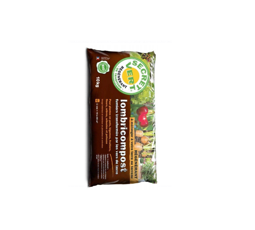 Secret Vert Terreau lombricompost régénérant 10 kg