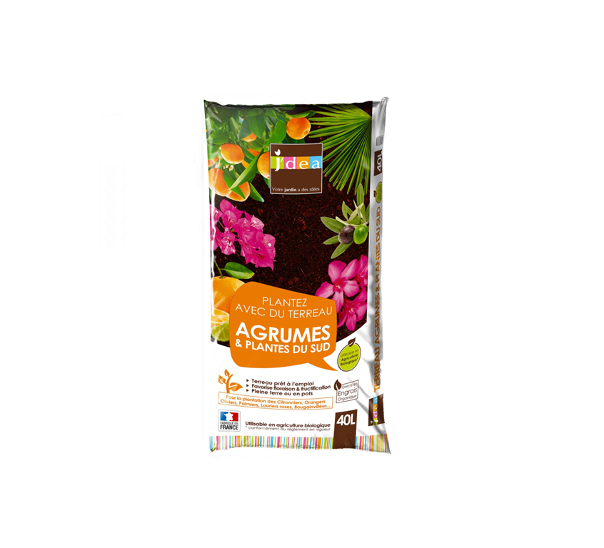 TERREAU AGRUMES ET PLANTES DU SUD 40L