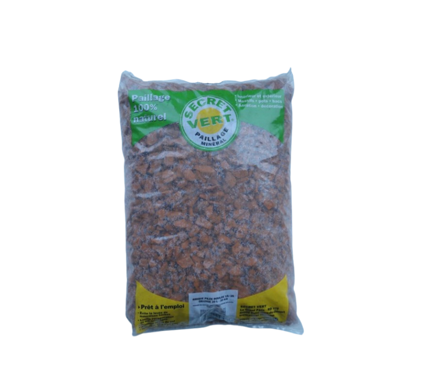 Pouzzolane rouge paillage mineral 10/20 ( 20L )