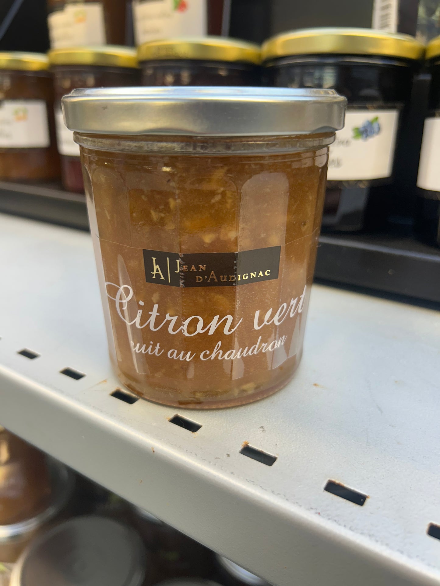 Confiture extra citron vert cuit au chaudron