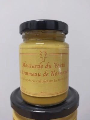 Moutarde du vexin au pommeau de Normandie 100g