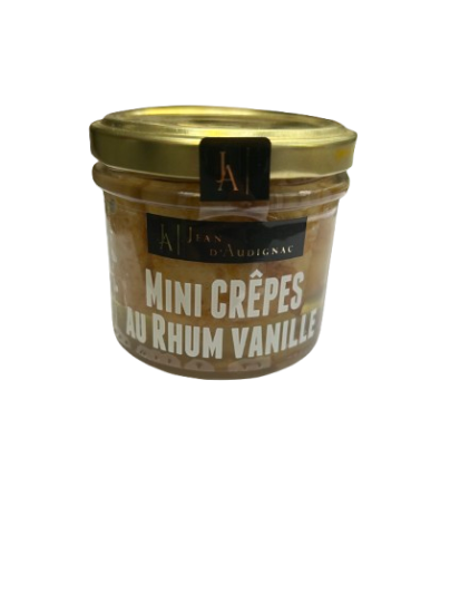 Mini crêpes au rhum vanilles