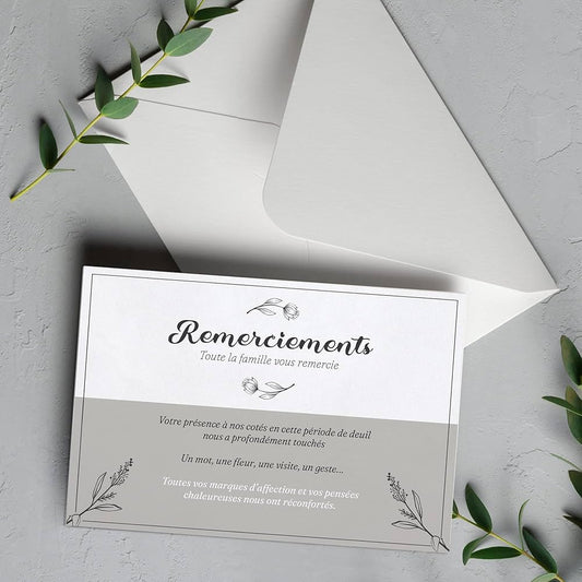Carte de condoléances