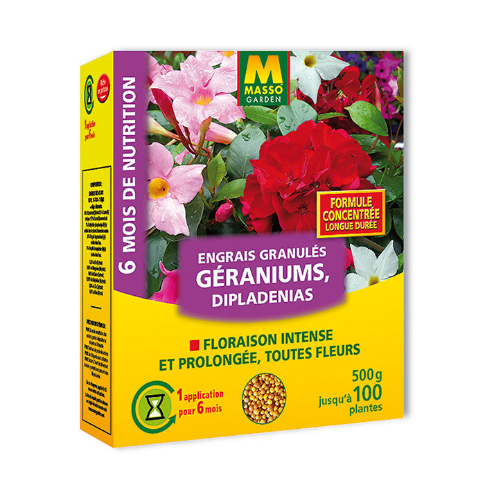 Engrais géraniums dipladenias 500g