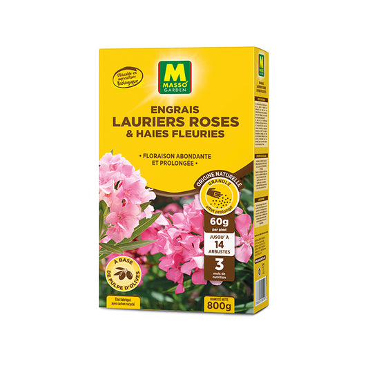 Engrais lauriers rose et haies fleuries