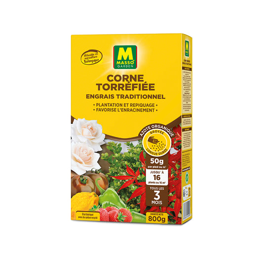 Corne torréfiée engrais traditionnel