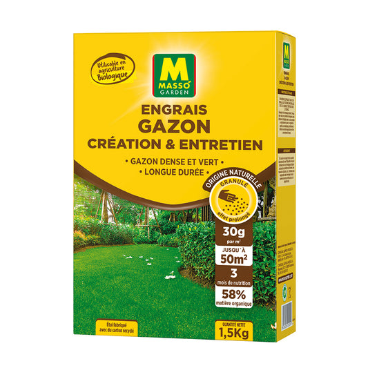 ENGRAIS GAZON CRÉATION & ENTRETIEN ( 1.5KG )