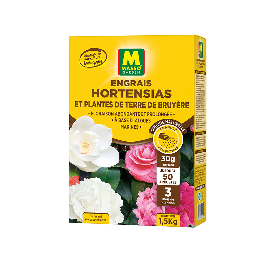 Engrais hortensias et plantes de terre de bruyère 1,5kg