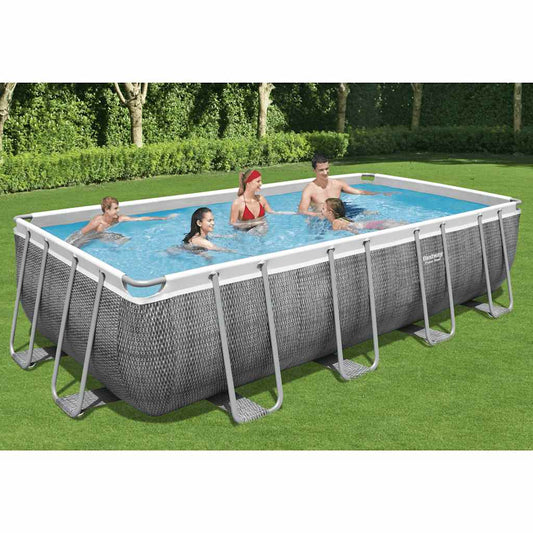 Bestway Bestway Ensemble De Piscine Power Steel Rectangulaire