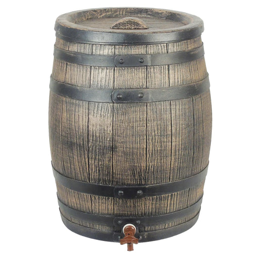 Nature Nature Baril D'eau De Pluie Avec Aspect De Bois 120L 50,5X66 Cm Marron