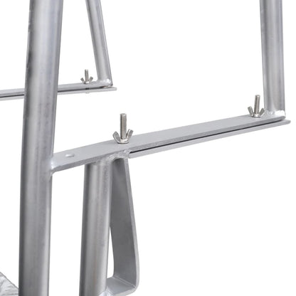 Échelle De Piscine/Quai À 4 Marches Aluminium 167 Cm