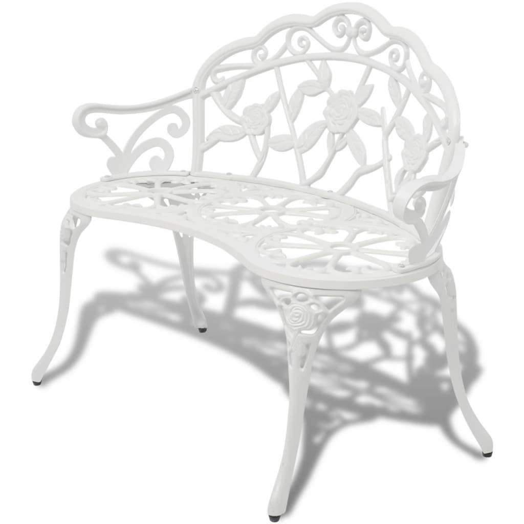 Banc De Jardin 100 Cm Aluminium Coulé