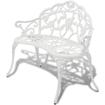 Banc De Jardin 100 Cm Aluminium Coulé