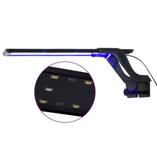 Lampe À Led D'aquarium Avec Pince Bleu Et Blanc