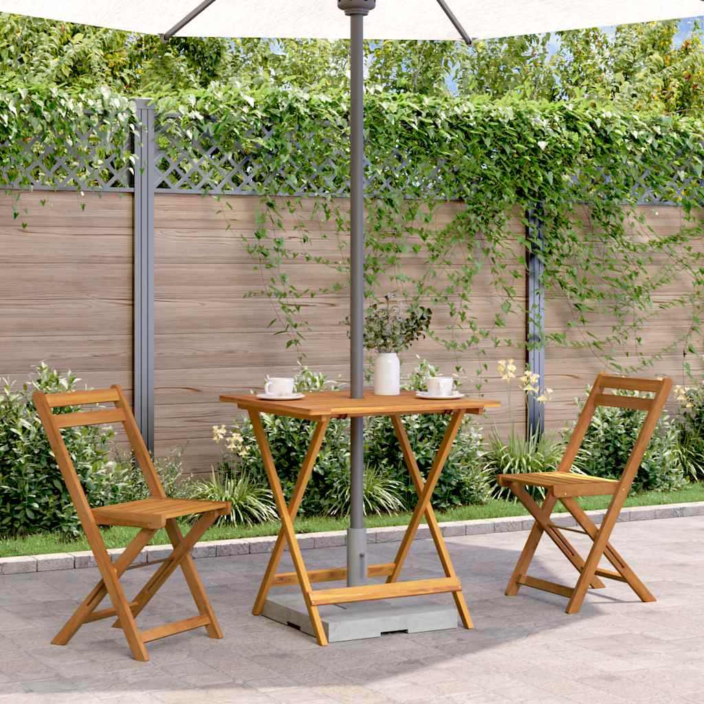 Table Pliable De Jardin Bois D'acacia Solide