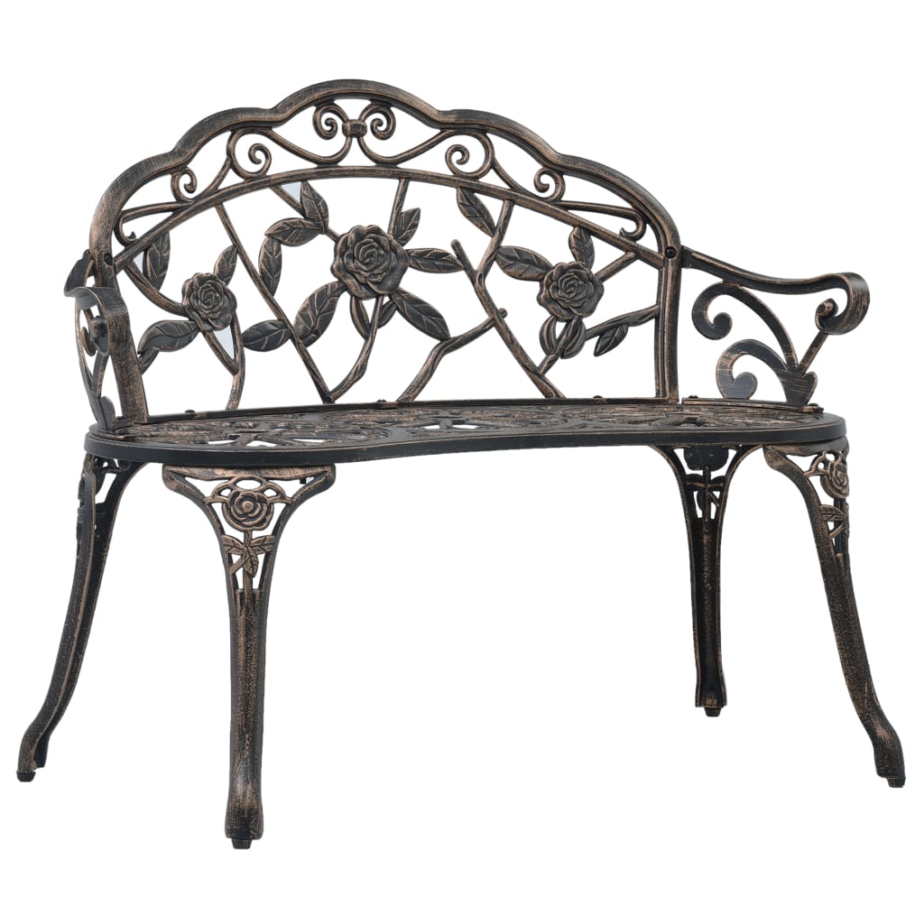 Banc De Jardin 100 Cm Aluminium Coulé