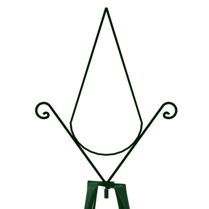 Supports Plantes Grimpantes 2 Pcs Vert Foncé 35X35X195 Cm Fer