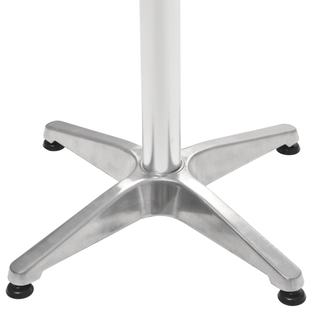 Table De Jardin Argenté Aluminium