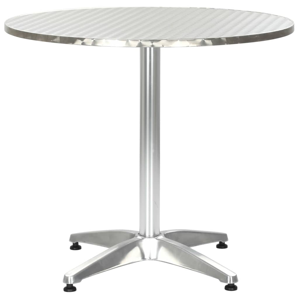 Table De Jardin Argenté Aluminium