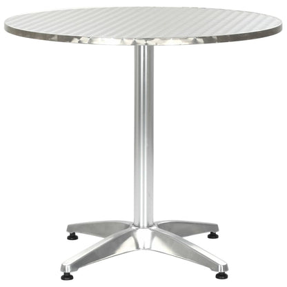 Table De Jardin Argenté Aluminium