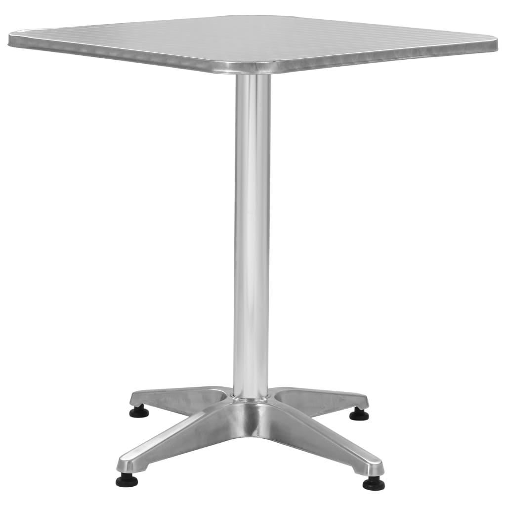 Table De Jardin Argenté Aluminium