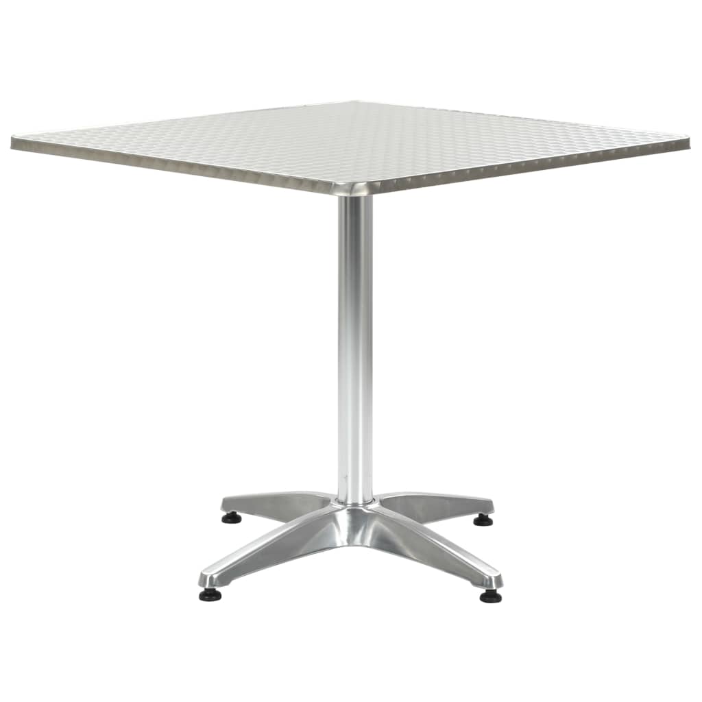 Table De Jardin Argenté Aluminium
