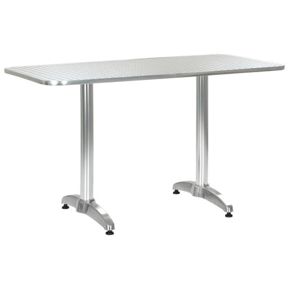 Table De Jardin Argenté Aluminium
