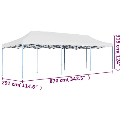 Tente De Réception Pliable 3X9 M Blanc