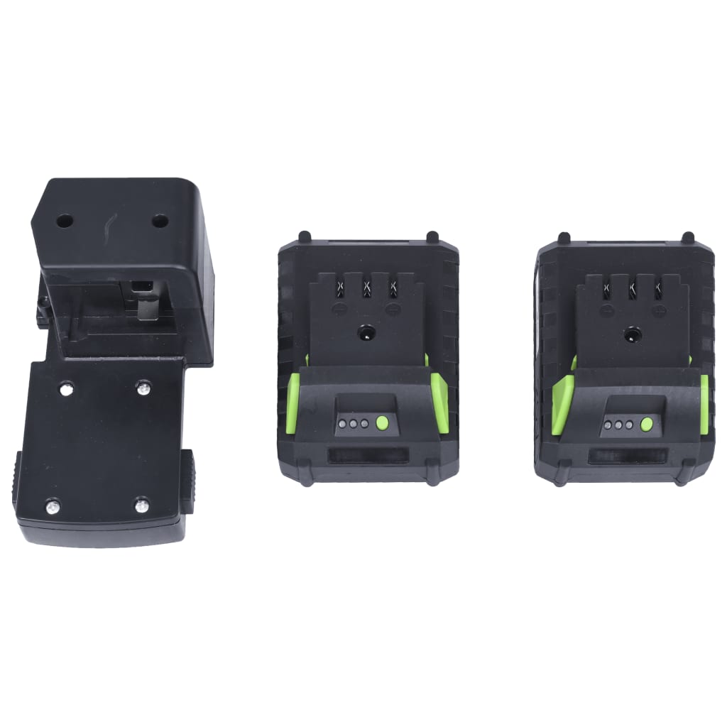 Tondeuse À Gazon Sans Fil Avec 2 Bloc-Piles 20V 2000 Mah Li-Ion