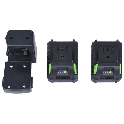 Tondeuse À Gazon Sans Fil Avec 2 Bloc-Piles 20V 2000 Mah Li-Ion