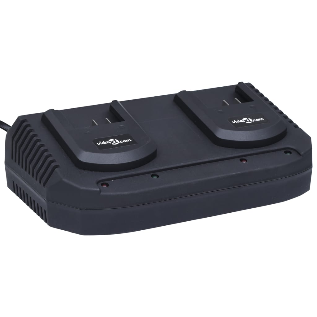 Tondeuse À Gazon Sans Fil Avec 2 Bloc-Piles 20V 2000 Mah Li-Ion