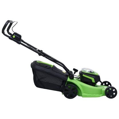 Tondeuse À Gazon Sans Fil Avec 2 Bloc-Piles 20V 2000 Mah Li-Ion