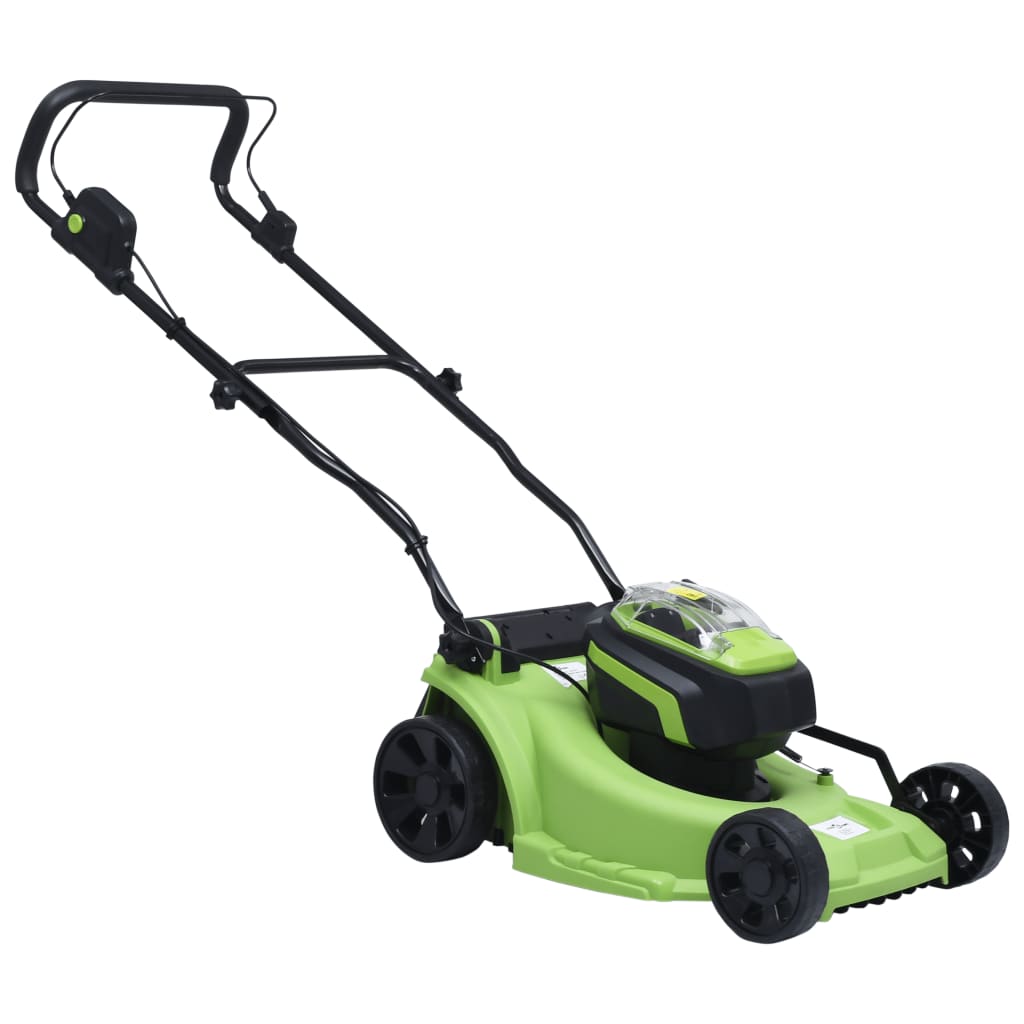 Tondeuse À Gazon Sans Fil Avec 2 Bloc-Piles 20V 2000 Mah Li-Ion