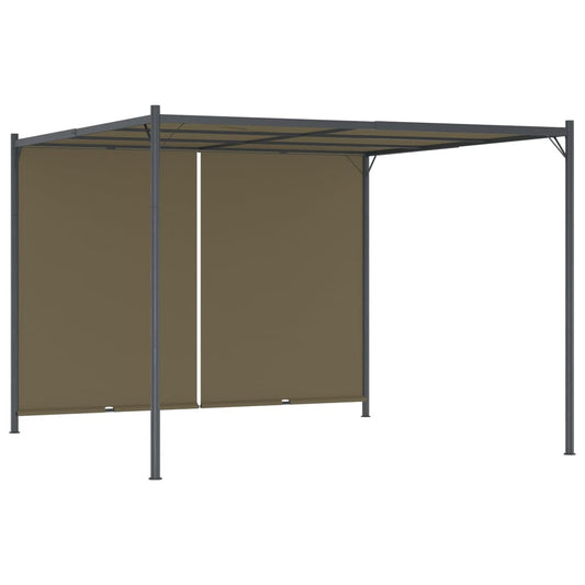 Pergola De Jardin Avec Auvent Rétractable 3X3 M 180 G/M²